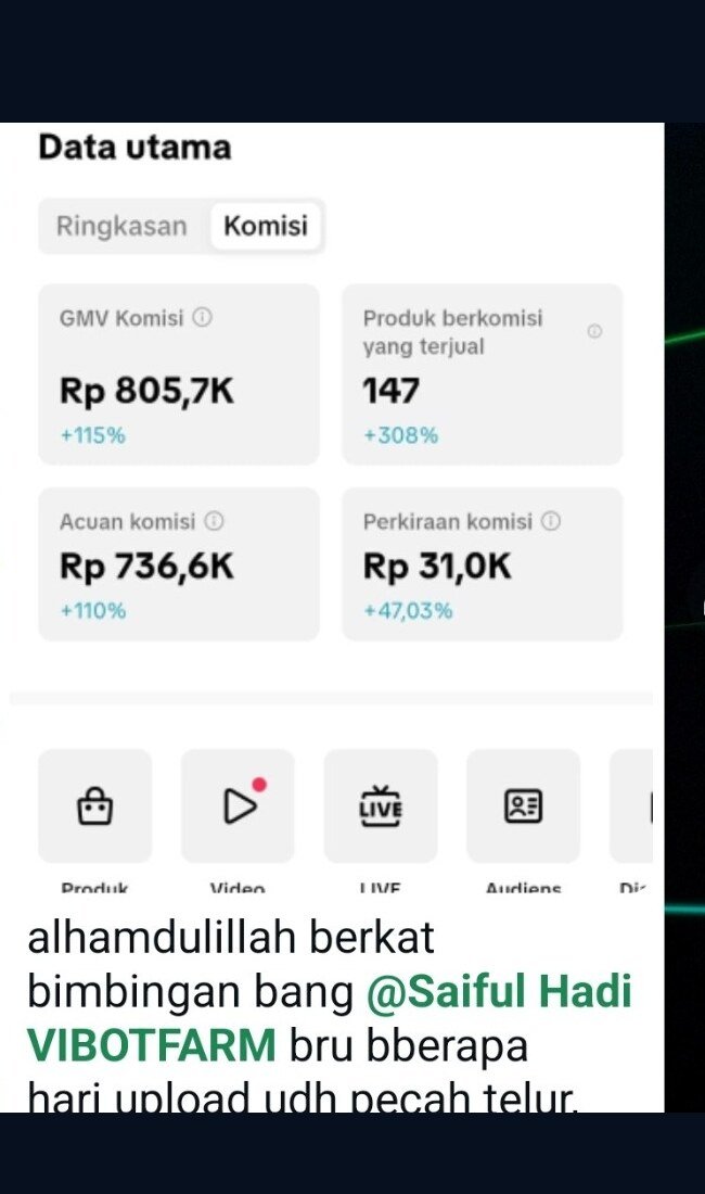 Bukti hasil member 5