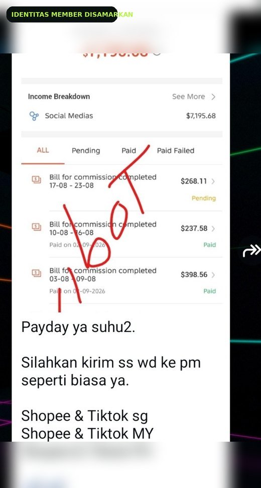 Screenshot hasil multi platform
